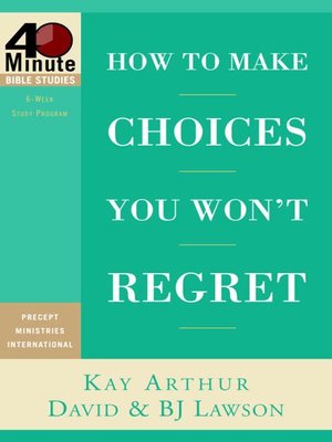 cover image of How to Make Choices You Won't Regret